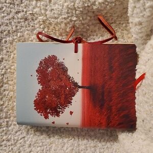 Heart Tree Design Journal with Red Accents, Brand New